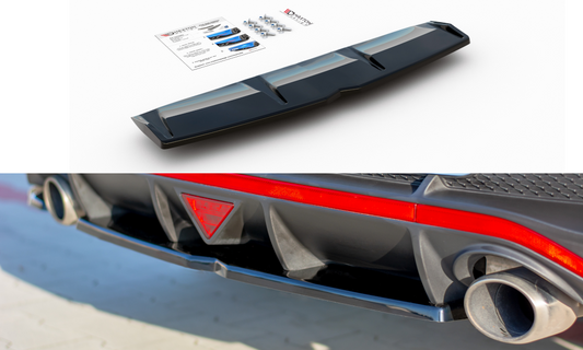 Central Arriere Splitter Hyundai I30 N Mk3 Fastback  HY-I30-3-N-FB-RD1G