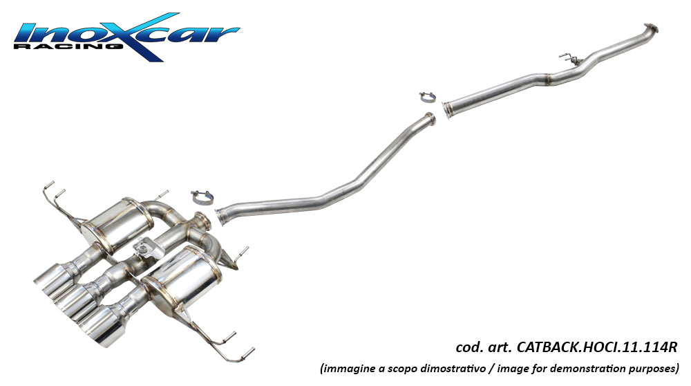 Catback à valve Inoxcar CATBACK.HOCI.11.114R
