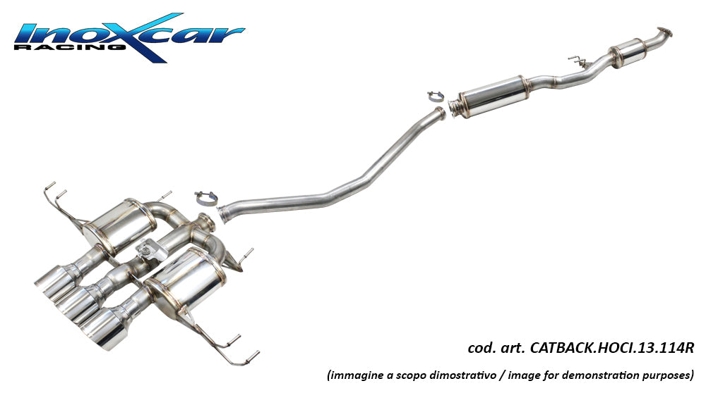 Catback à valve Inoxcar CATBACK.HOCI.15.114R