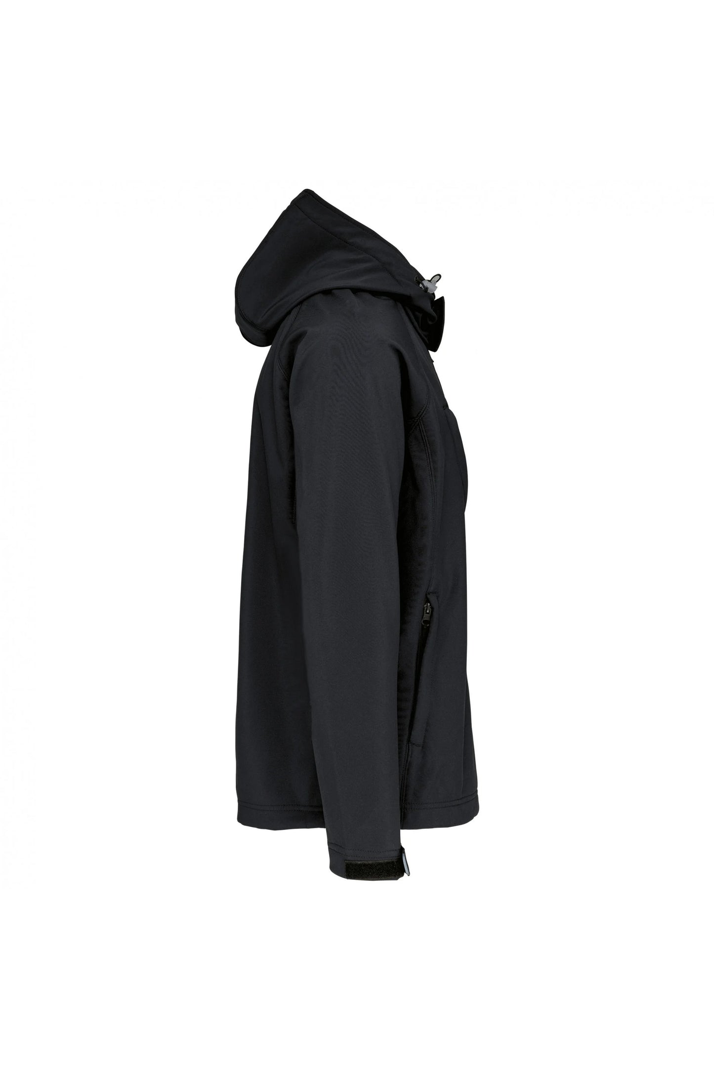 VESTE NOIR À CAPUCHE AMOVIBLE IMPRIMÉ DOS SHIFTECH BLANC - UNISEXE