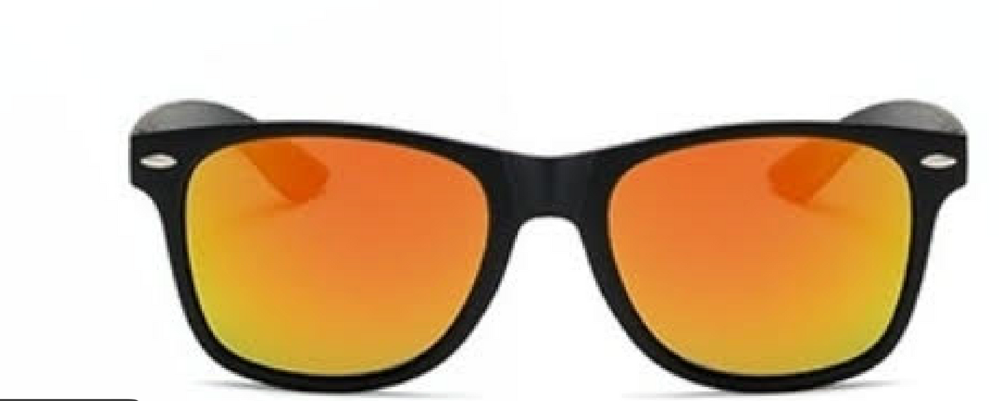 LUNETTES SOLAIRE NOIR VERRES ORANGE SHIFTECH ROUGE - UNISEXE