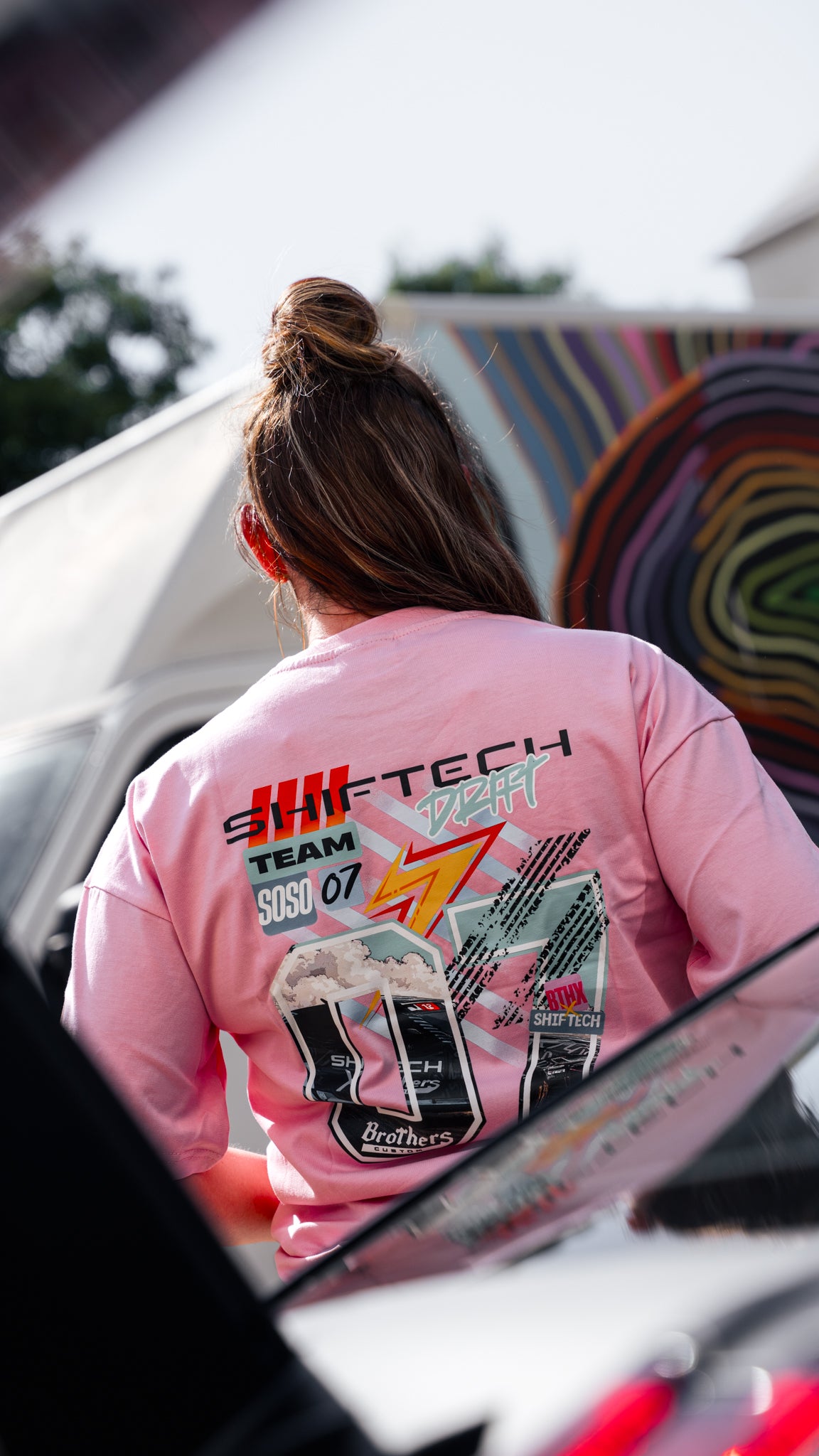 T- SHIRT ROSE SHIFTECH X BTHX SOSO - UNISEXE