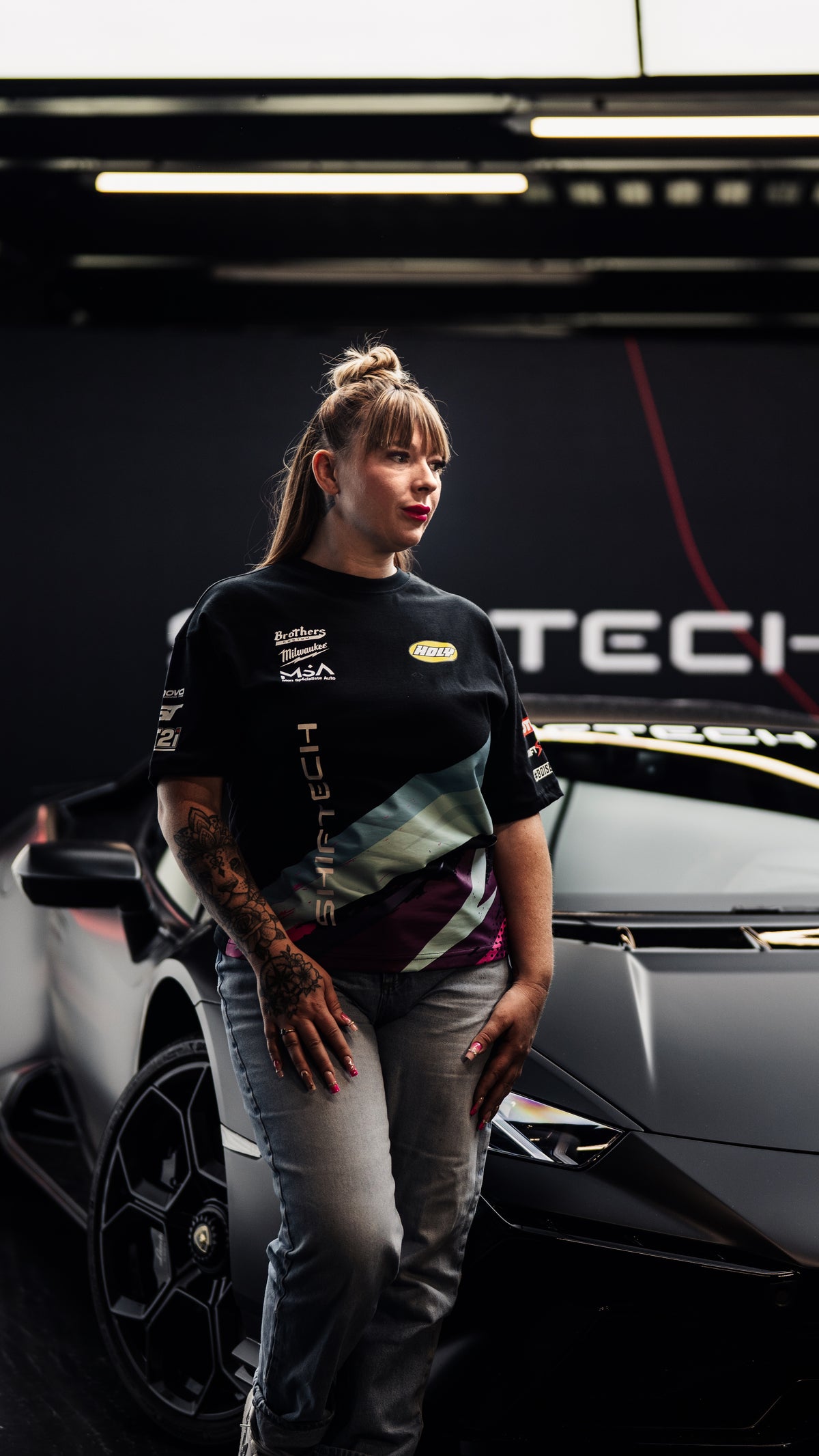 T-SHIRT NOIR TEAM DRIFT