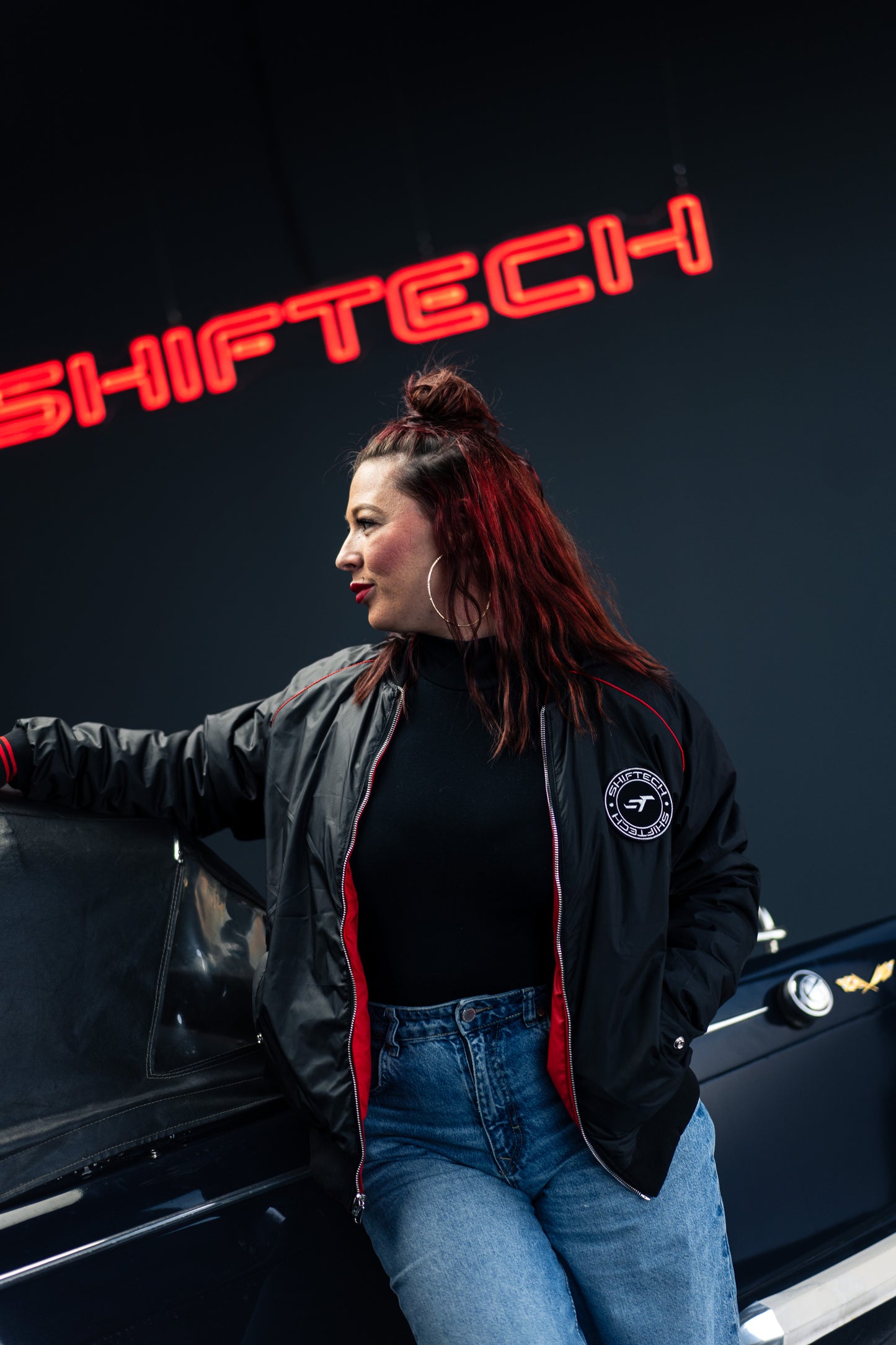 BOMBERS REVERSIBLE SHIFTECH RACING ROUGE ET NOIR