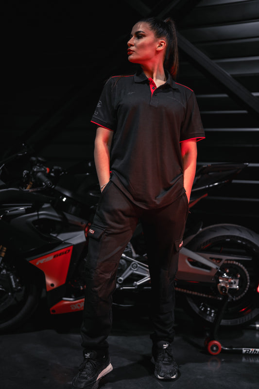 PANTALON NOIR CARGO SHIFTECH ATELIER - UNISEXE