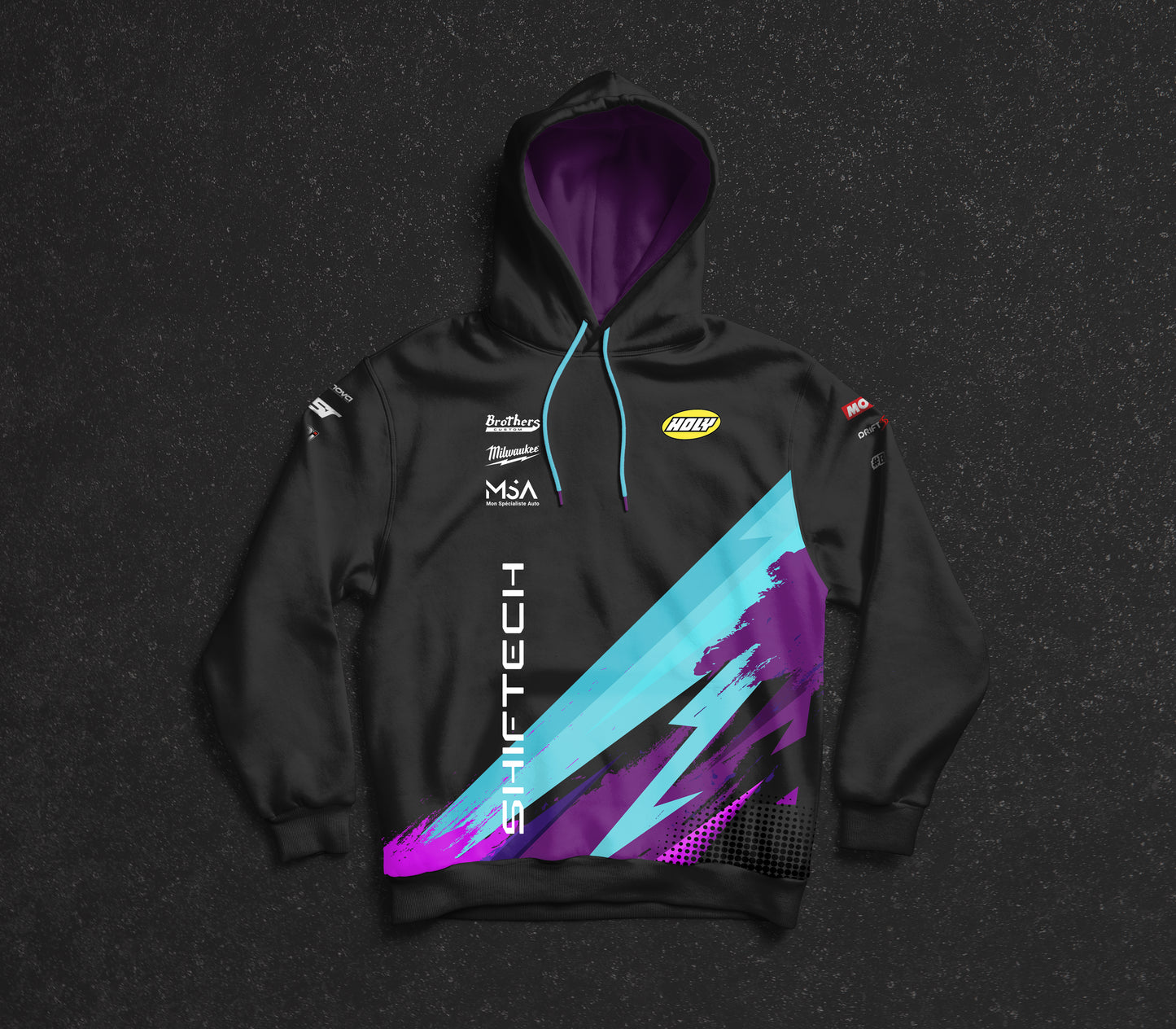 HOODIES NOIR TEAM DRIFT