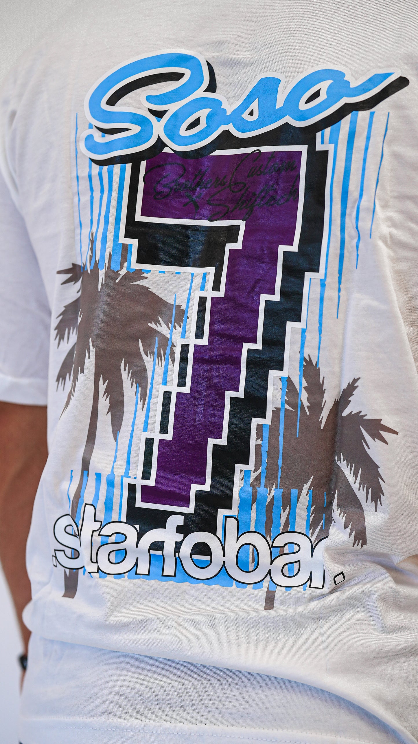 T-SHIRT SHIFTECH DRIFT BLANC SOSO  - UNISEXE