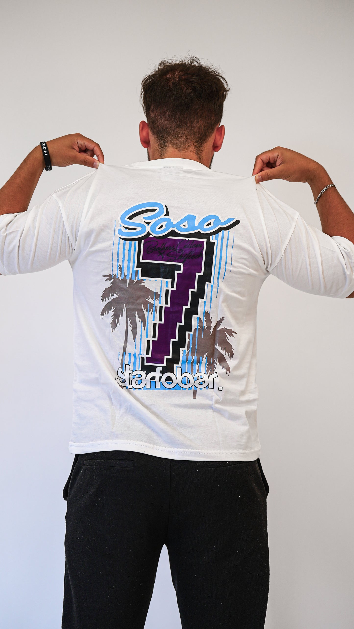 T-SHIRT SHIFTECH DRIFT BLANC SOSO  - UNISEXE