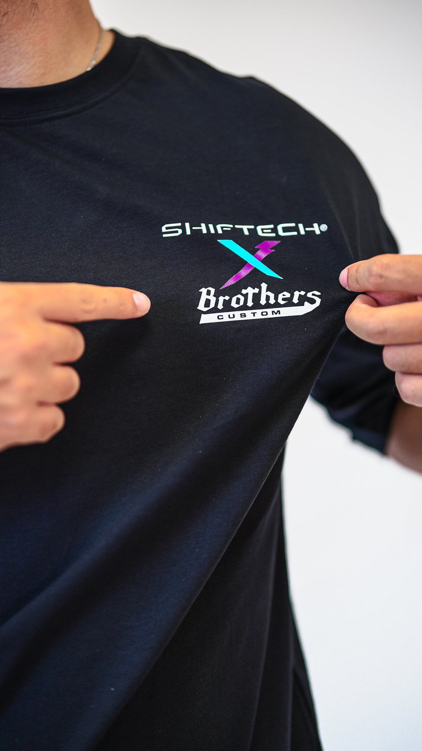T-SHIRT NOIR DRIFT SHIFTECH X BROTHERS