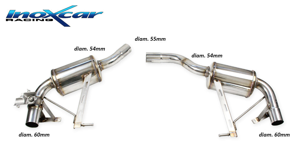 Silencieux arriere inoxcar VALV.MACAN.05