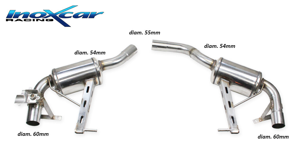 Silencieux arriere inoxcar VALV.MACAN.07