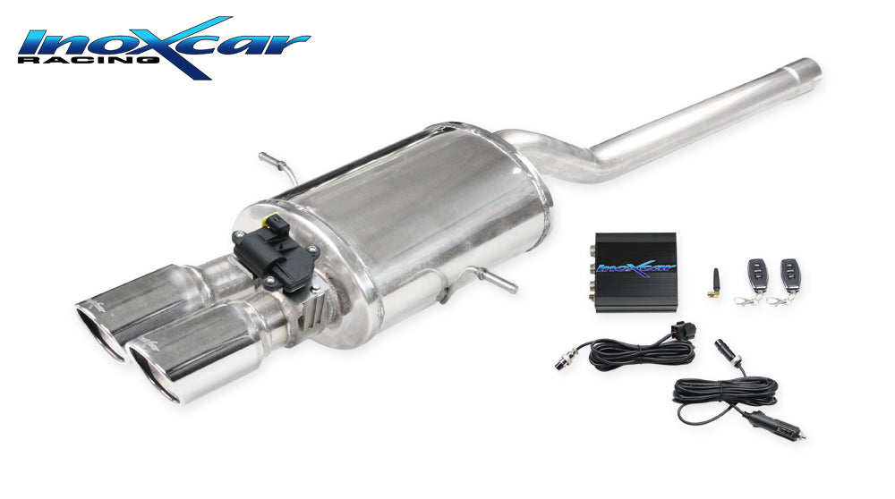 Silencieux arrière à valve + télécommande Inoxcar VALV.MINI.04
