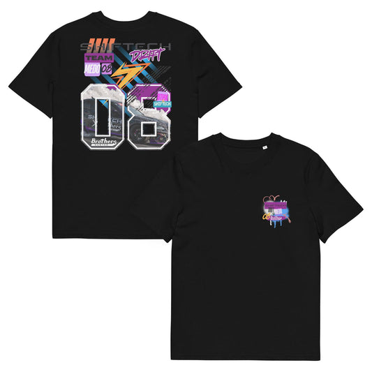 T-shirt manches courtes noir SHIFTECH X BTHX MEDO - Unisexe