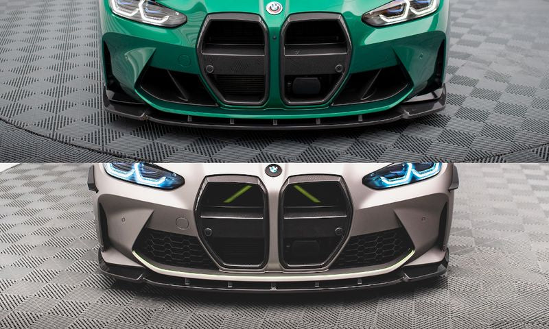 Fibre de Carbone Lame Du Pare-Chocs Avant V.1 BMW M4 G82  / M3 G80 CF-BM-4-G82-M-FD1-245-P