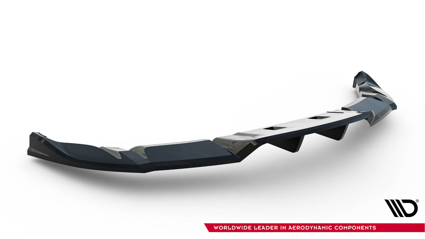 Central Arriere Splitter (avec une barre verticale) Tesla Model 3 Performance Mk1 Facelift TE-MODEL3-1F-PFC-RD1G+RD3G