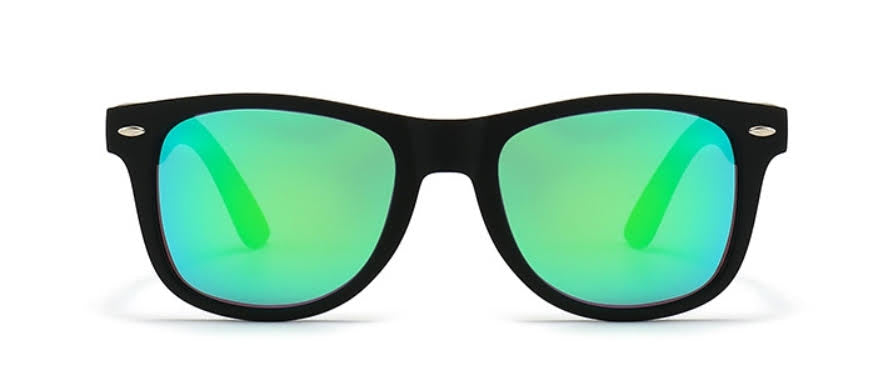 LUNETTES SOLAIRE NOIR VERRES VERT SHIFTECH ROUGE - UNISEXE