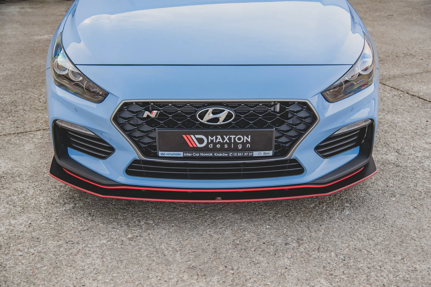 Sport Durabilité Lame Du Pare-Chocs Avant Hyundai I30 N Mk3 Hatchback / Fastback HYI303NCNC-FD2B