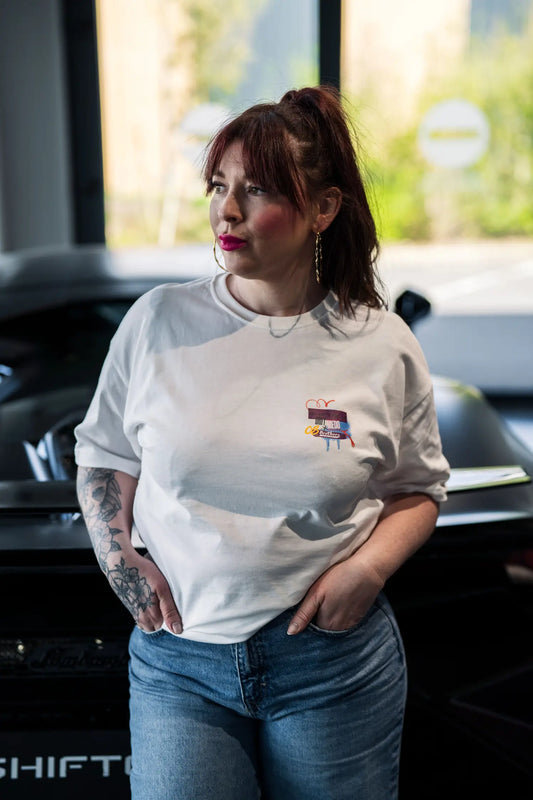 T-shirt manches courtes blanc SHIFTECH X BTHX MEDO - Unisexe